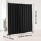 Polyester Fabric Carbon Steel Room Divider with Wheels & Privacy Curtain